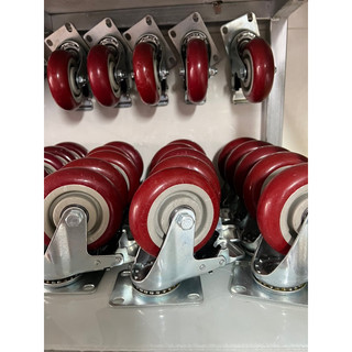 Combo 4 bánh xe đẩy hàng bánh 8cm chịu lực cao 2 bánh  xoay và 2 bánh xoay có khoá