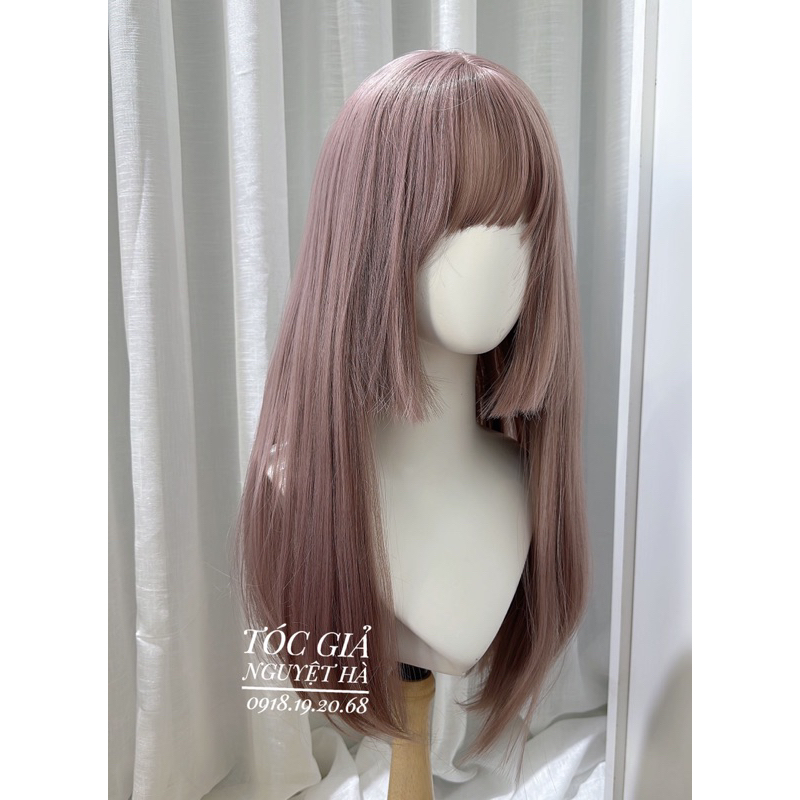 Tóc bộ hồng khói baby mái hime