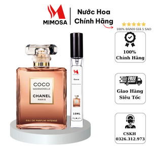 Nước hoa nữ Chanel Coco Mademoiselle Intense ngọt ngào thanh lịch chiết 10ml - Mimosa.storee