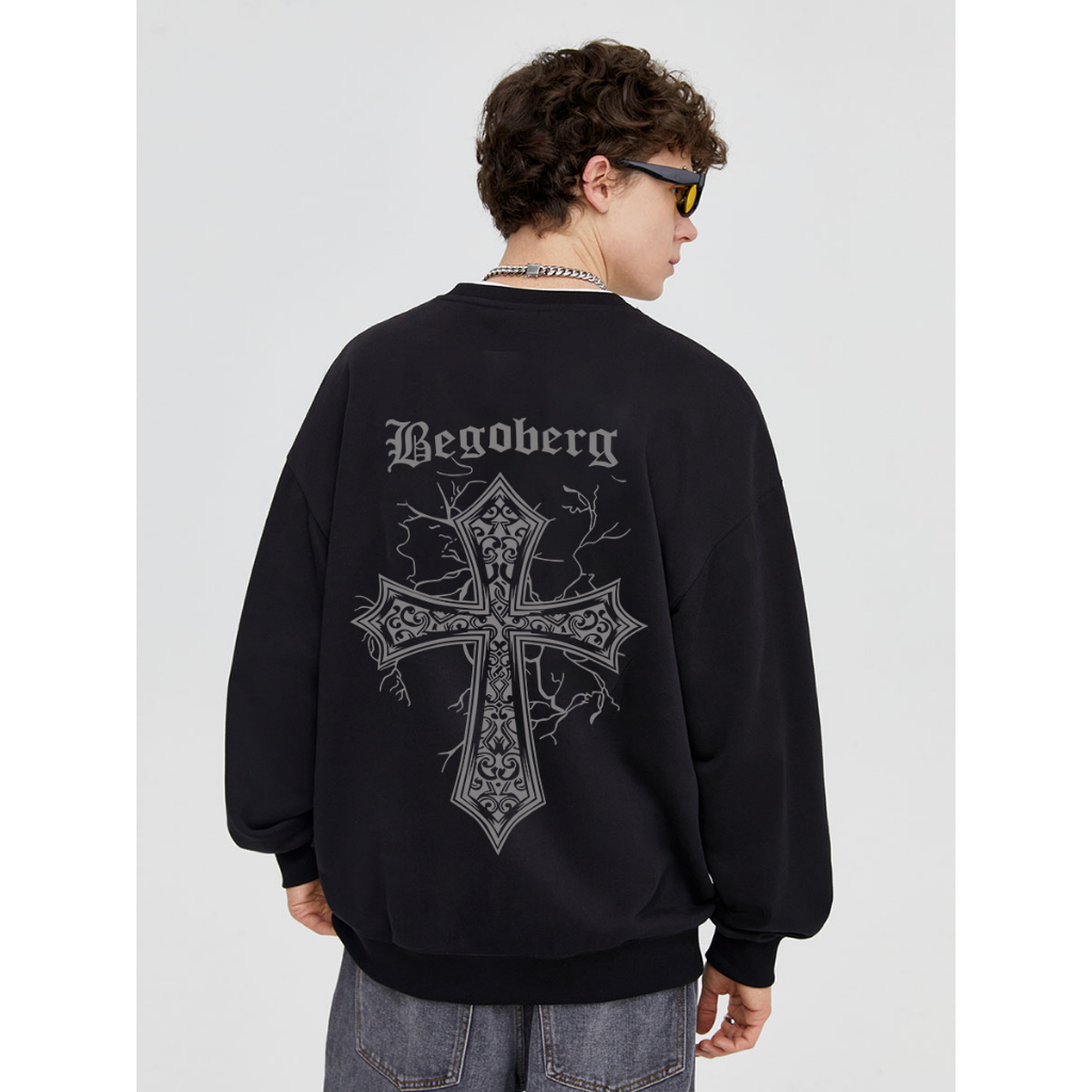 Áo sweater nam form rộng phối layer chất nỉ unisex thời trang trẻ trung Eleclassm-Y0197