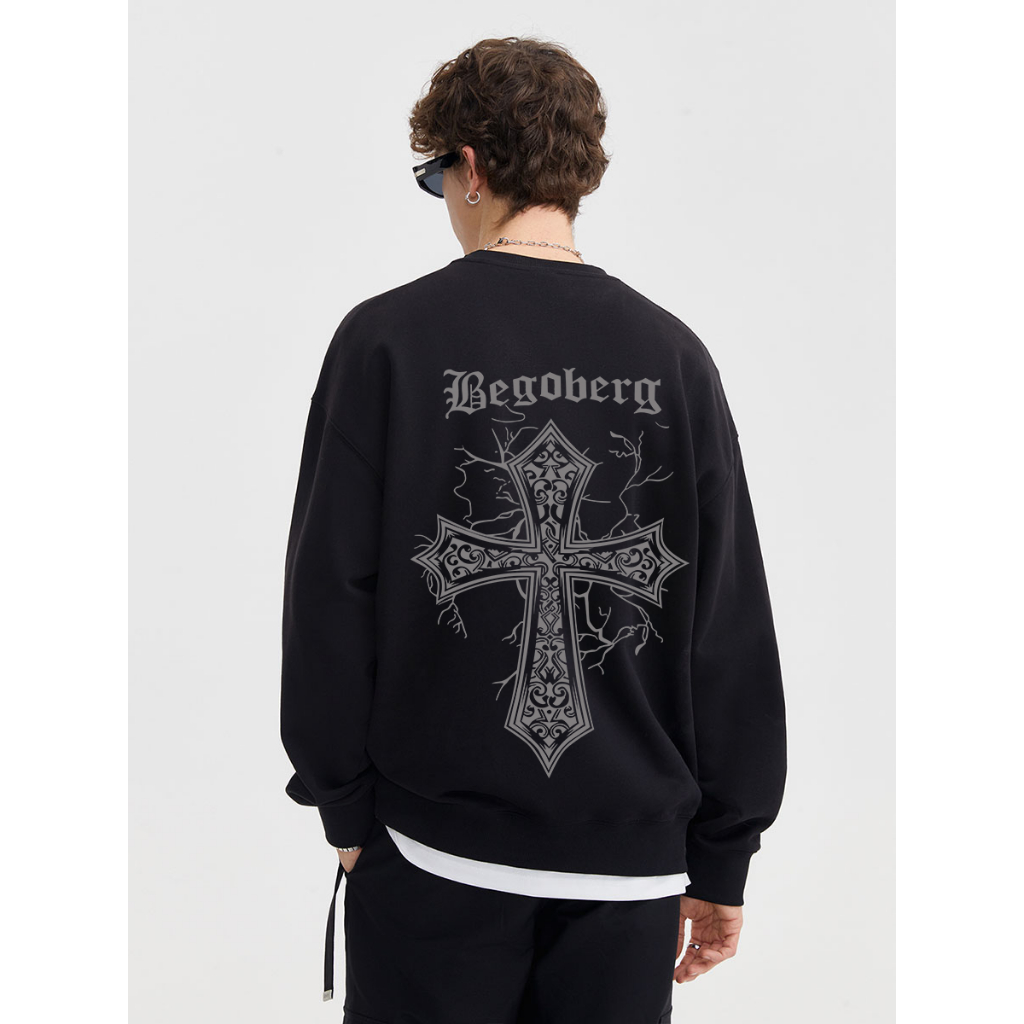 Áo sweater nam form rộng phối layer chất nỉ unisex thời trang trẻ trung Eleclassm-Y0197