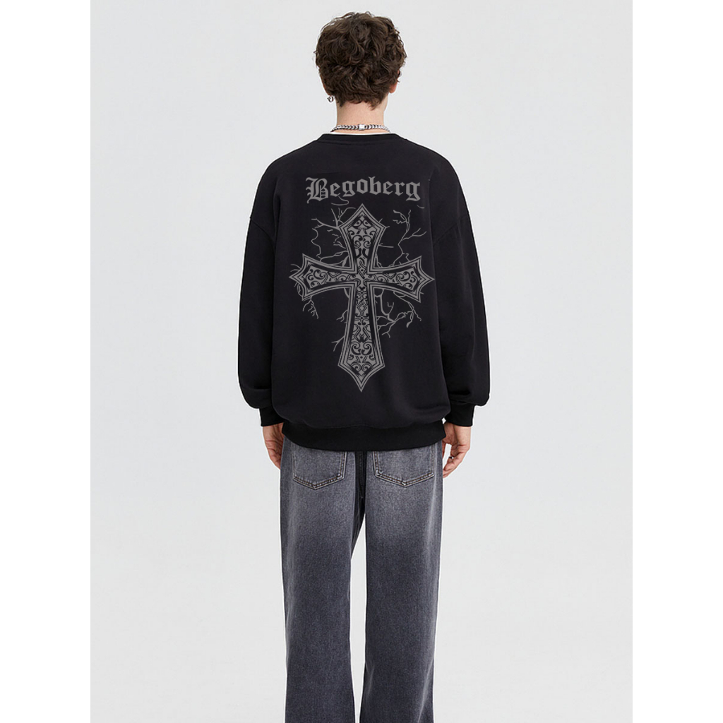 Áo sweater nam form rộng phối layer chất nỉ unisex thời trang trẻ trung Eleclassm-Y0197