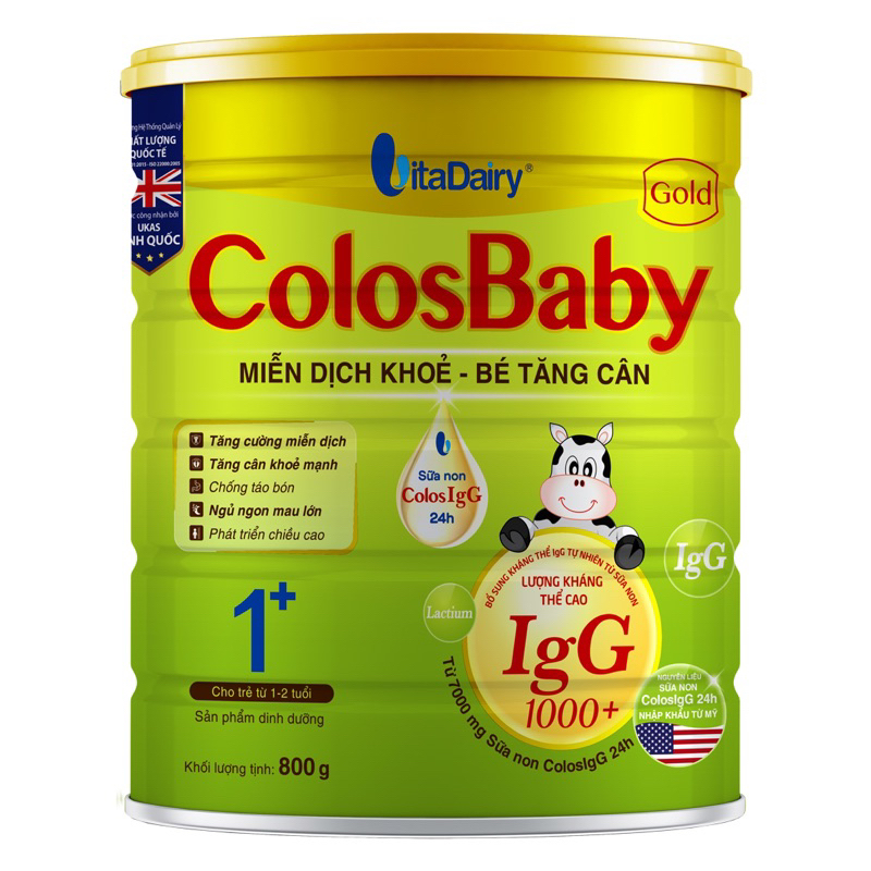 Sữa bột Colosbaby Gold 0+/1+/2+ 800gr Mã Qr tích xu tặng quà