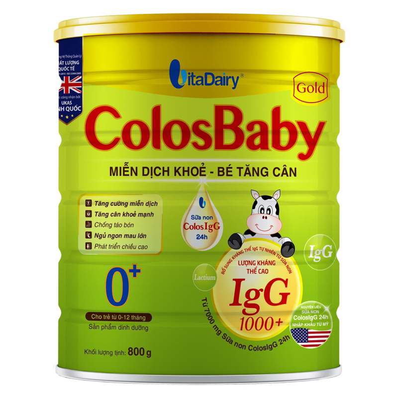 Sữa bột Colosbaby Gold 0+/1+/2+ 800gr Mã Qr tích xu tặng quà