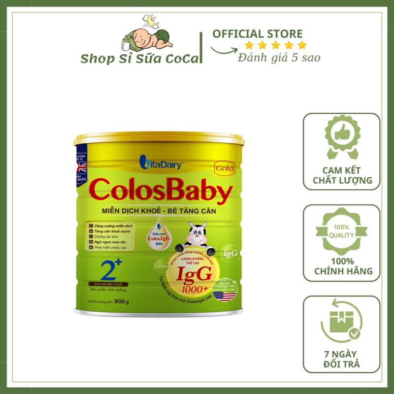 Sữa bột Colosbaby Gold 0+/1+/2+ 800gr Mã Qr tích xu tặng quà