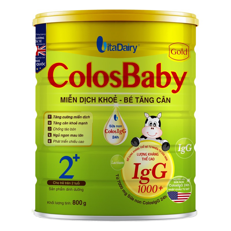 Sữa bột Colosbaby Gold 0+/1+/2+ 800gr Mã Qr tích xu tặng quà