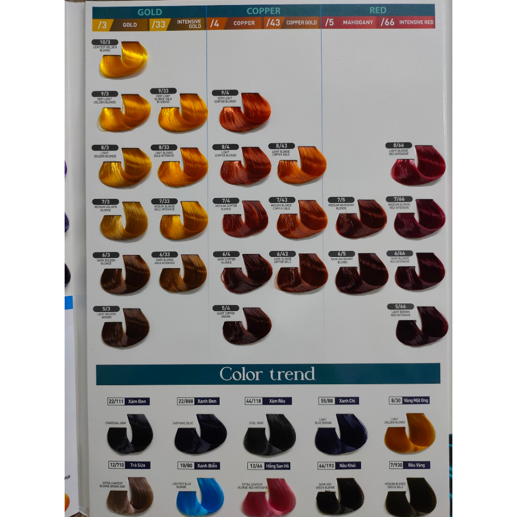 Màu nhuộm tóc spaline 100ml