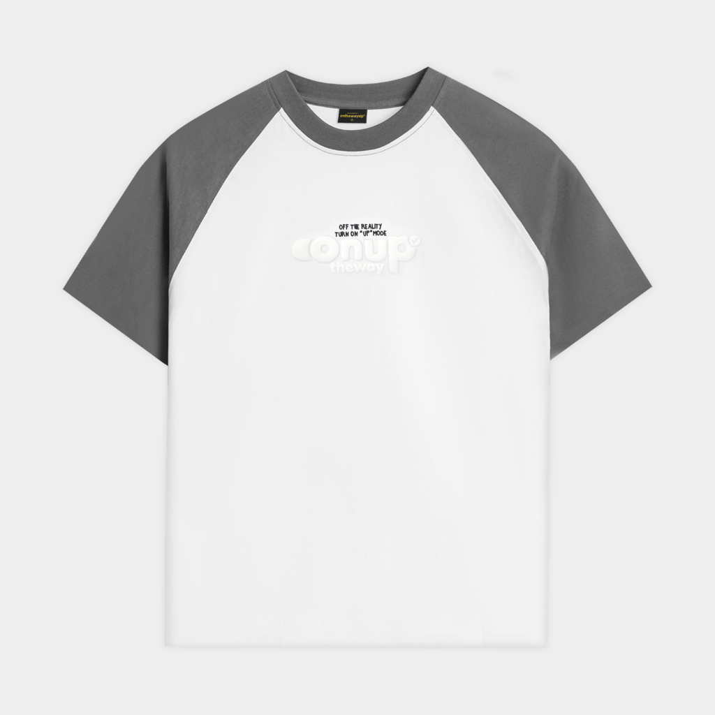 Áo Thun Raglan Nam Nữ in 3D Phồng Up Mode ONTHEWAYUP 100% Premium Cotton - Áo phông local brand form rộng