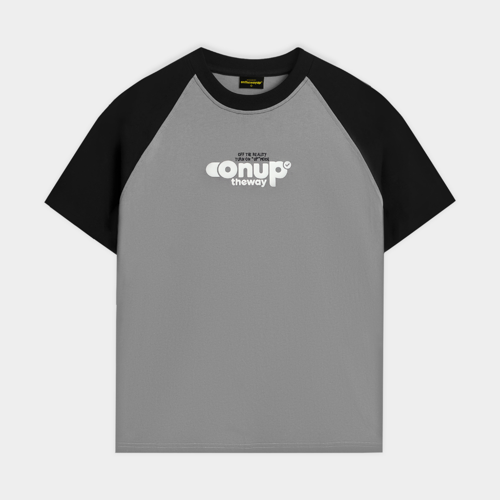 Áo Thun Raglan Nam Nữ in 3D Phồng Up Mode ONTHEWAYUP 100% Premium Cotton - Áo phông local brand form rộng