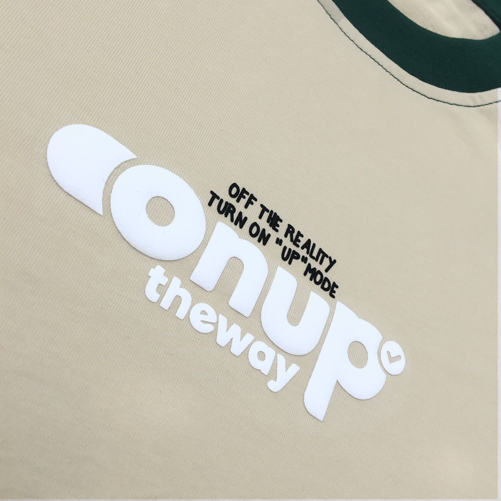 Áo Thun Raglan Nam Nữ in 3D Phồng Up Mode ONTHEWAYUP 100% Premium Cotton - Áo phông local brand form rộng