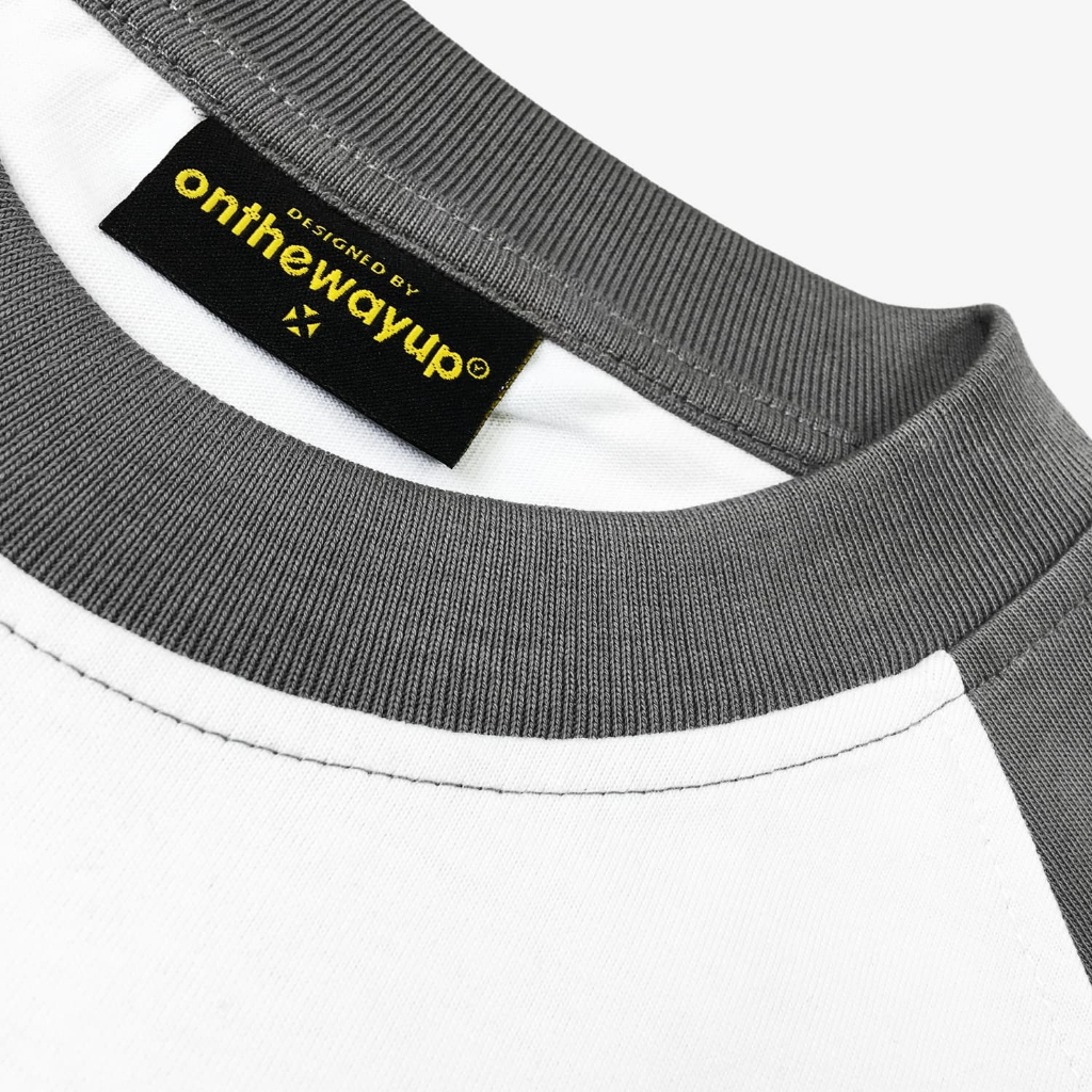 Áo Thun Raglan Nam Nữ in 3D Phồng Up Mode ONTHEWAYUP 100% Premium Cotton - Áo phông local brand form rộng