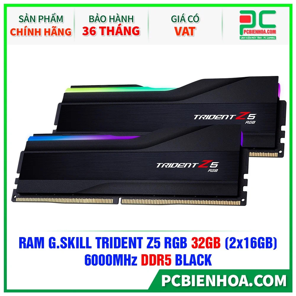 RAM G.SKILL TRIDENT Z5 RGB 32GB  6000MHZ DDR5 WHITE -36 tháng