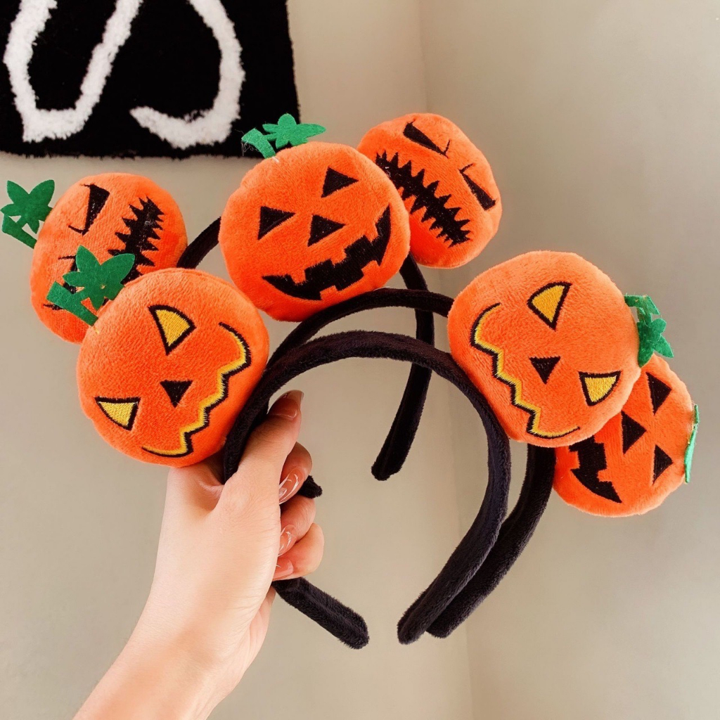 CC04 cài tóc nữ băng đô bờm tóc cosplay chú hề 🤡 trái bí Halloween 🎃 nhiều mẫu