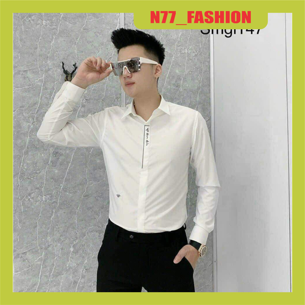 Áo sơ mi nam dài tay mẫu mới sang trọng form chuẩn dáng đẹp chất vải đũi dày dặn M77 FASHION