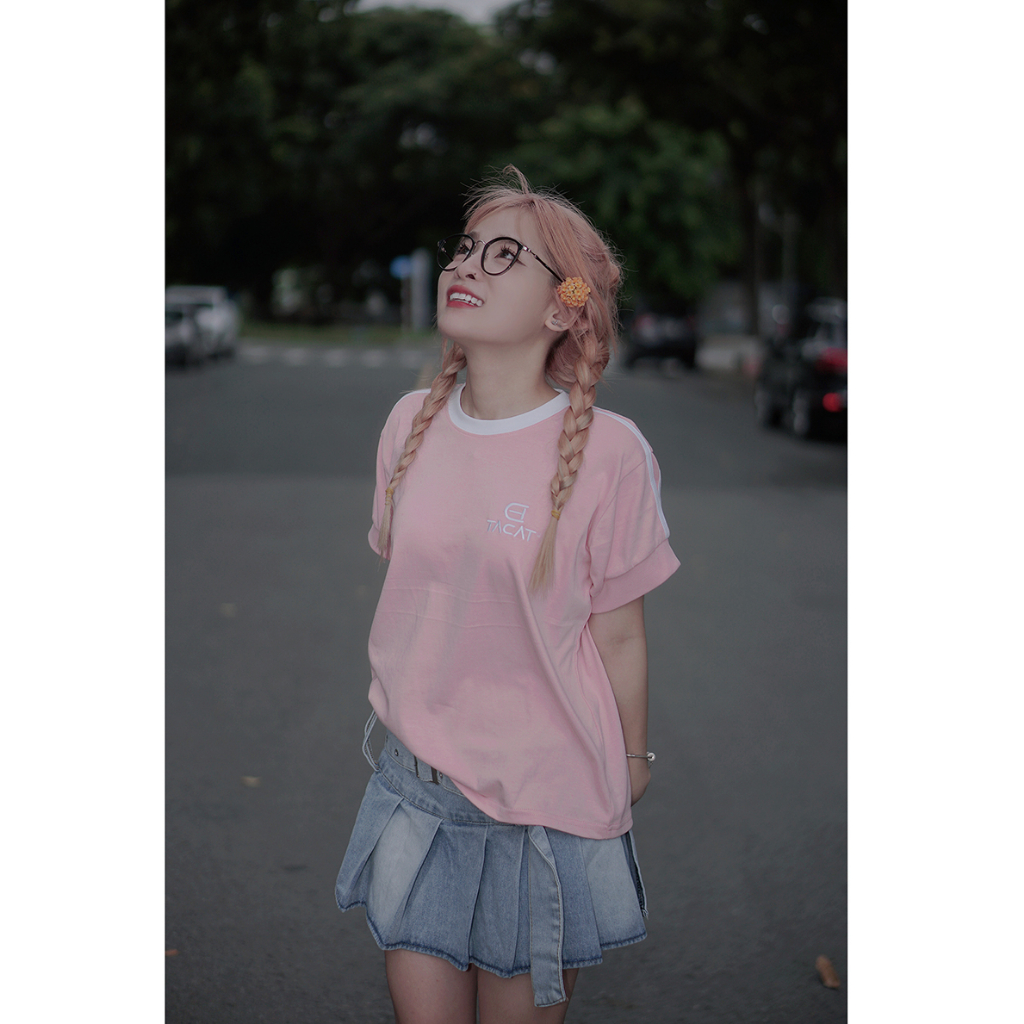 Áo Thun T7 - Baby Tee Phối màu ,Baby Tee  TACAT 100% Cotton local brand chính hãng