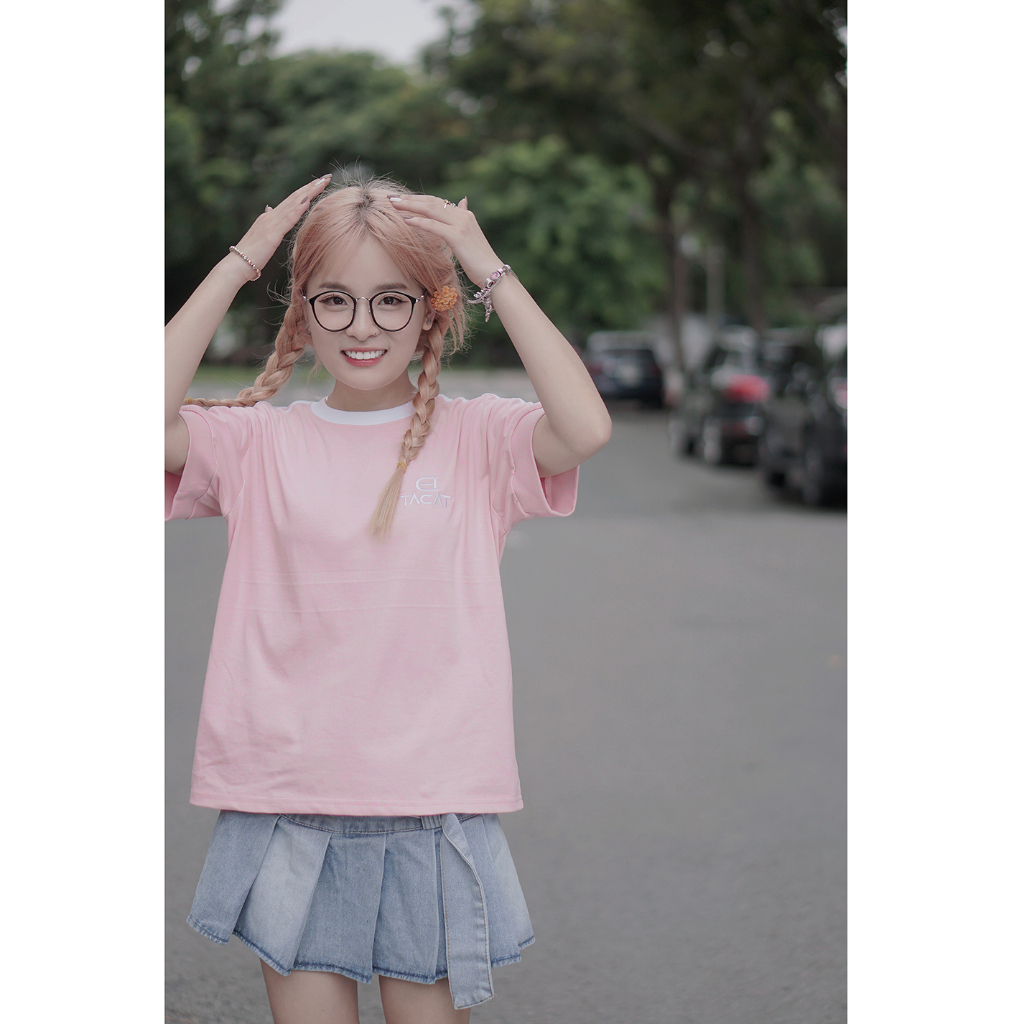 Áo Thun T7 - Baby Tee Phối màu ,Baby Tee  TACAT 100% Cotton local brand chính hãng