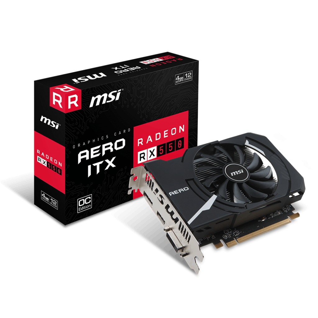 Card màn hình MSI RX 550 Aero ITX 4G OC