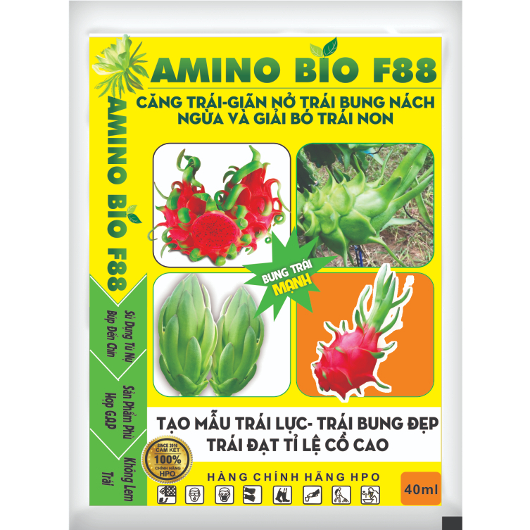 Phân bón AMINO BIO F88 40ml -BUNG TRÁI MẬP TRÁI- GIẢI BÓ TRÁI CỰC MẠNH HPO