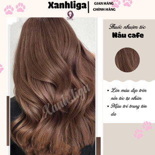 thuốc nhuộm tóc màu nâu cà phê + tặng oxy trợ dưỡng