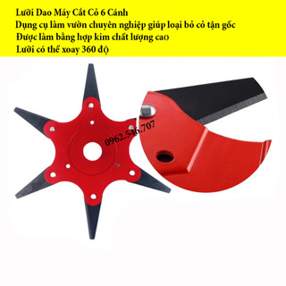 Lưỡi dao máy cắt cỏ, Lưỡi cắt cỏ 6 cánh ( Hàng Loại 1 )