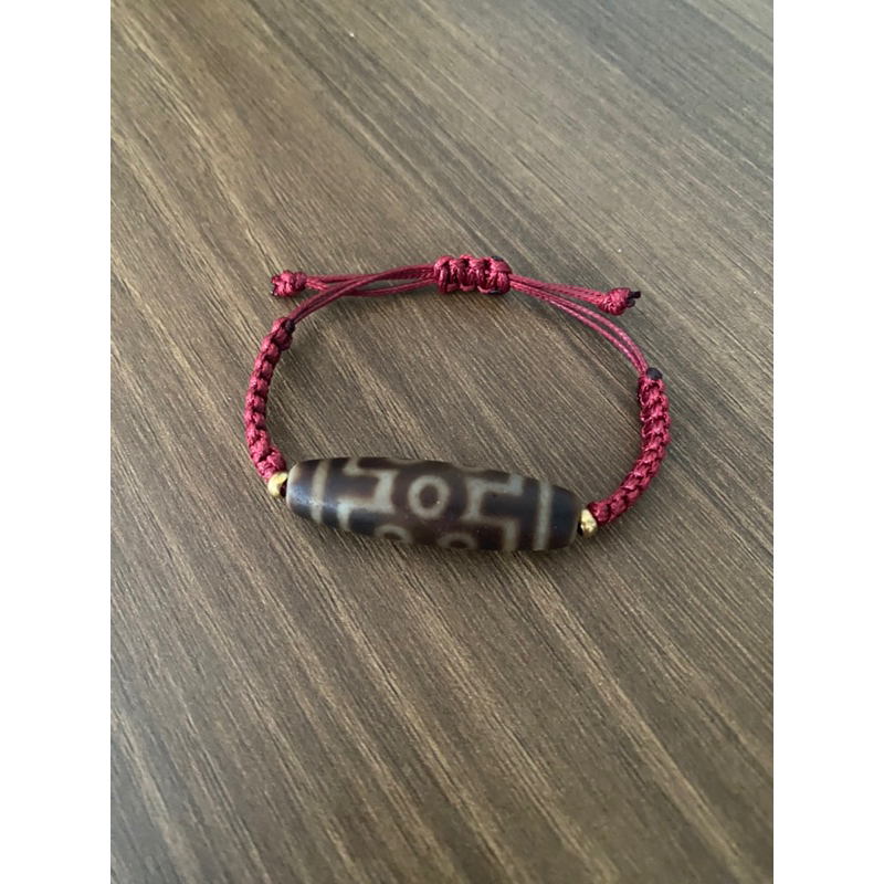 Dzi 7 mắt phong hóa,sâu tuổi tết chỉ handmade