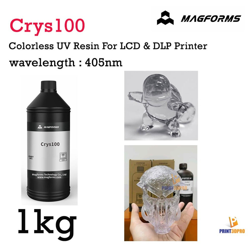 [Nhựa in 3D Resin UV Siêu Trong] MAGFORMS CRYS100 1000ml