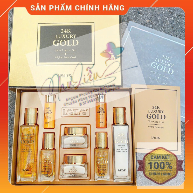 Sét Tinh Chất Vàng 24k Mẫu Mới ANJO 24k