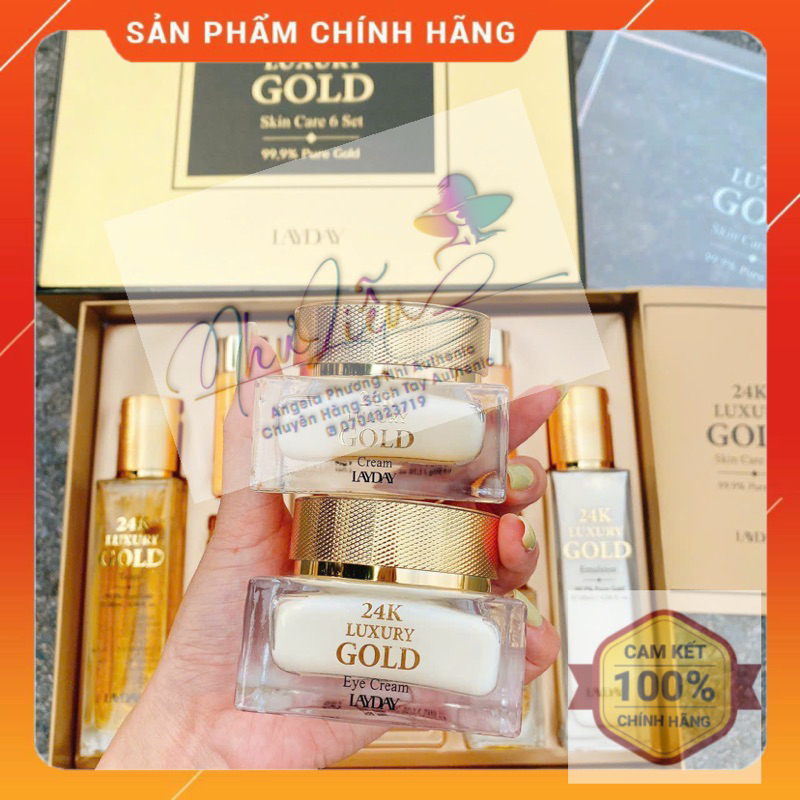 Sét Tinh Chất Vàng 24k Mẫu Mới ANJO 24k