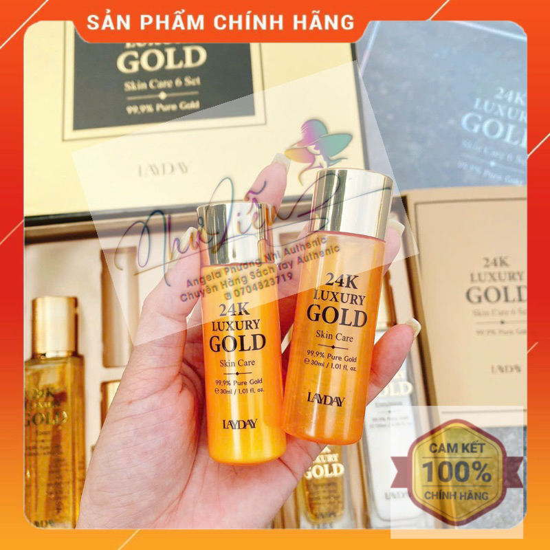 Sét Tinh Chất Vàng 24k Mẫu Mới ANJO 24k