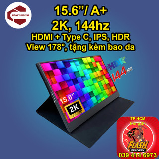 Màn hình di động 15.6 inch, 2k qhd 144hz , hdmi + typec thunderbolt3, man hinh di dong, màn hình mở rộng
