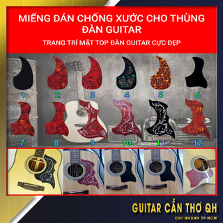 15 MẪU | Miếng dán chống xước thùng đàn Guitar | Trang trí thùng đàn Guitar