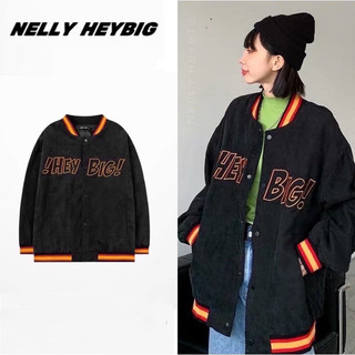 [SẴN] Áo khoác bomber [6357] Nelly Heybig form rộng chất len tăm dành cho nam và nữ !HEY BIG! 69 30