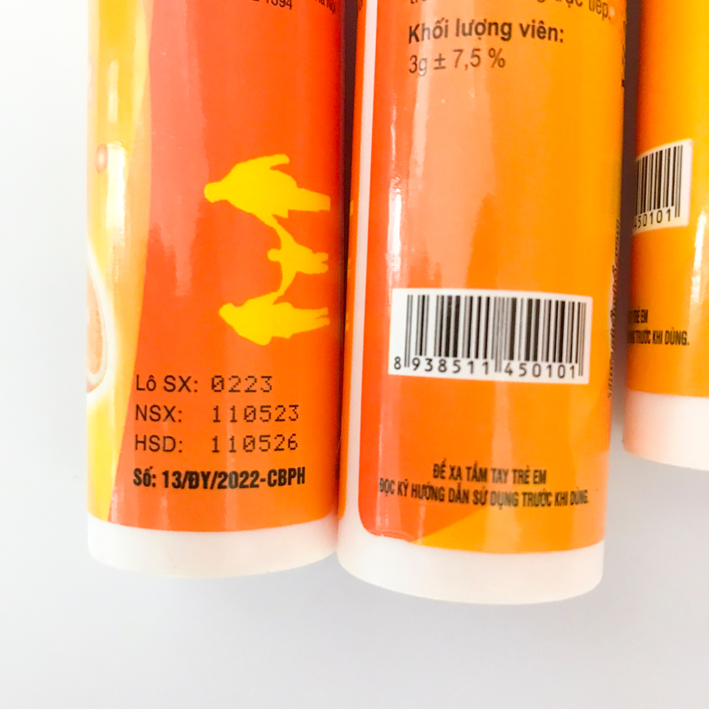 Viên Sủi Vitamin C Pluszs vị cam