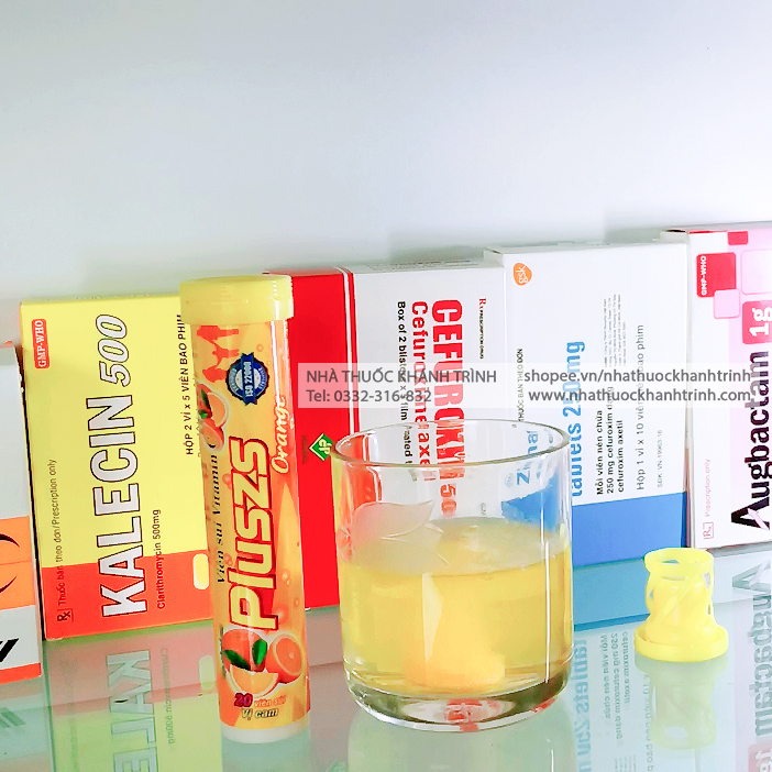 Viên Sủi Vitamin C Pluszs vị cam