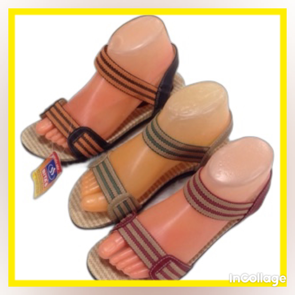 Sandal nữ BITAS Dép quai hậu học sinh trơn đơn giản đế bằng siêu nhẹ SYN62