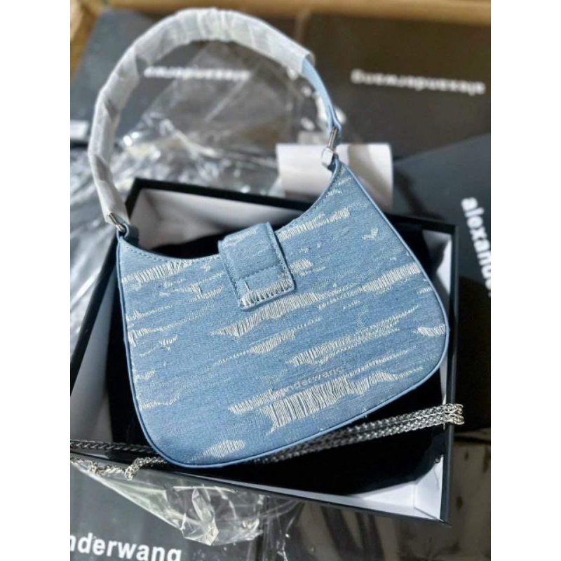 TÚI ALEXANDER WANG KẸP NÁCH CHẤT JEAN THỜI TRANG FULL BOX