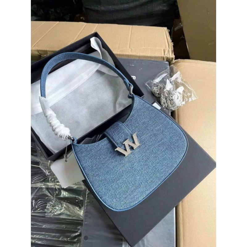 TÚI ALEXANDER WANG KẸP NÁCH CHẤT JEAN THỜI TRANG FULL BOX