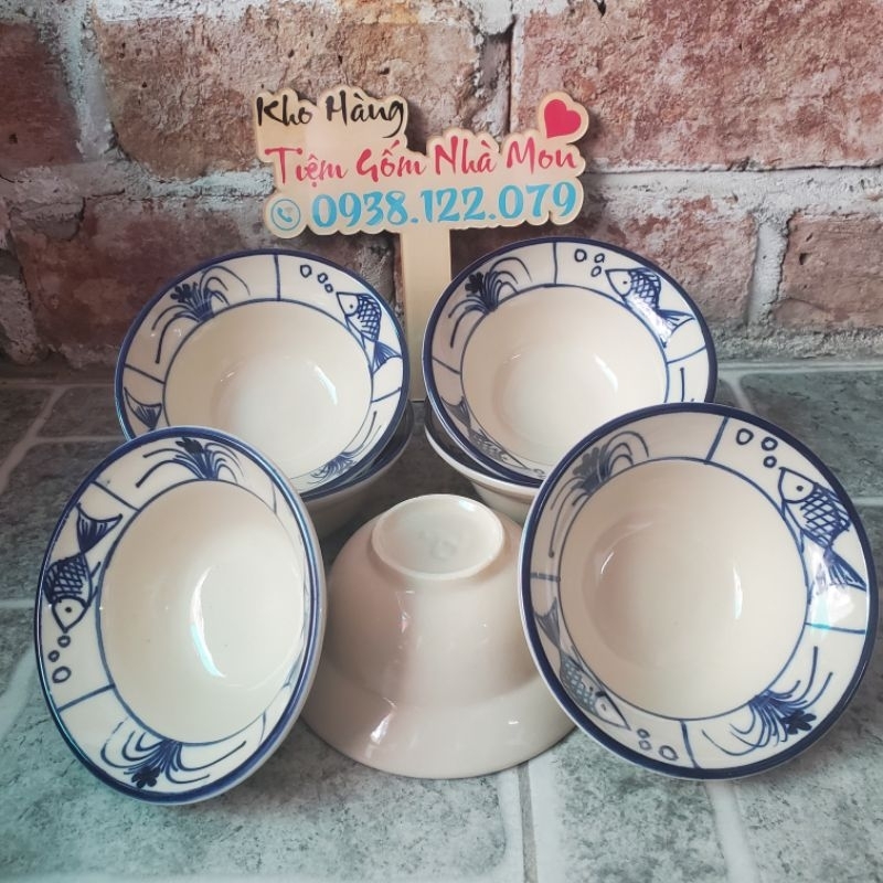 😍😛Set 3 Chén Chiết Yêu Mẫu Vẽ Chú Cá Xinh🤑😊 🍀😛