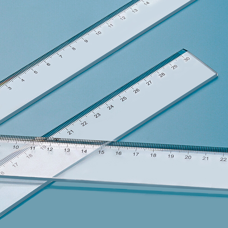 Thước kẻ nhựa trong 20-30cm