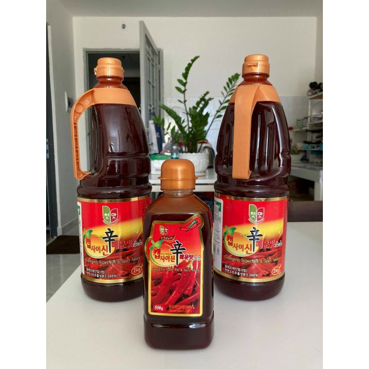 Tinh dầu ớt chai - 550ml / 2 lít