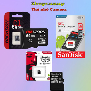 Thẻ Nhớ 128GB 64GB 32GB KINGSTON SANDISK HIKVISION Hàng Chính Hãng Tốc Độ Ghi 20MB/s Tốc Độ Đọc 92MB/s.