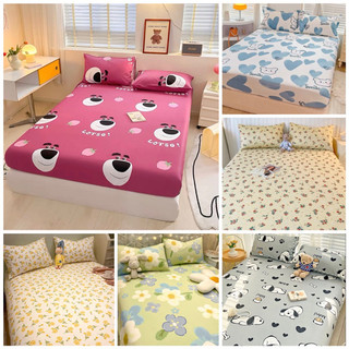 Bộ ga gối cotton living 3 món,bo chun miễn phí