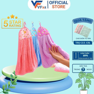 Khăn Lau Tay Nhà Bếp VFaz Đa Năng Siêu Thấm Nước Có Móc Treo Tiện Dụng
