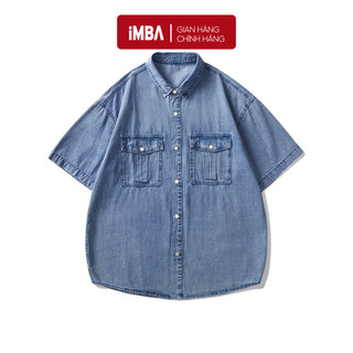 Áo sơ mi jean denim 2 túi imba