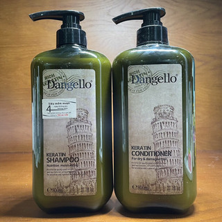 Dầu gội xả d'angello keratin siêu mượt 800mlx2