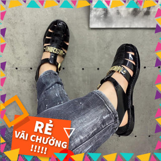 Dép Dọ Moschino nam Siêu Đẹp - Dép Rọ Nam Phiên bản mới sang chảnh,Saldan nam mochino cao cấp