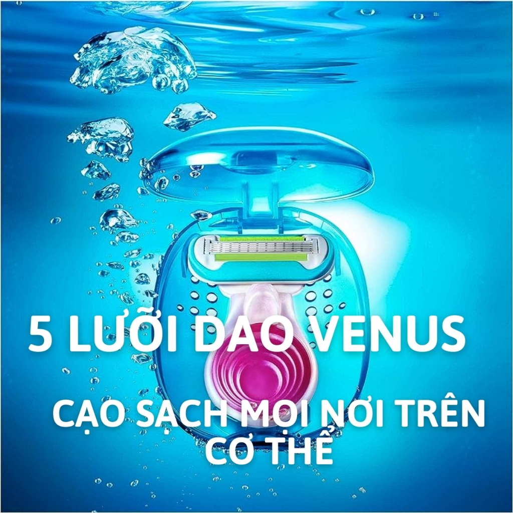 Dao cạo lông Gillette Venus Snap Embrace 5 lưỡi, kèm hộp đựng cao cấp ( Che Tên)