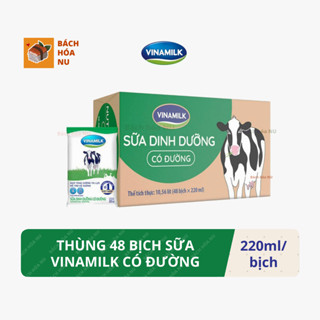 Sữa dinh dưỡng Vinamilk - Thùng 48 bịch x 220ml