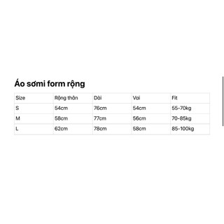 Áo sơmi nam (form oversized)