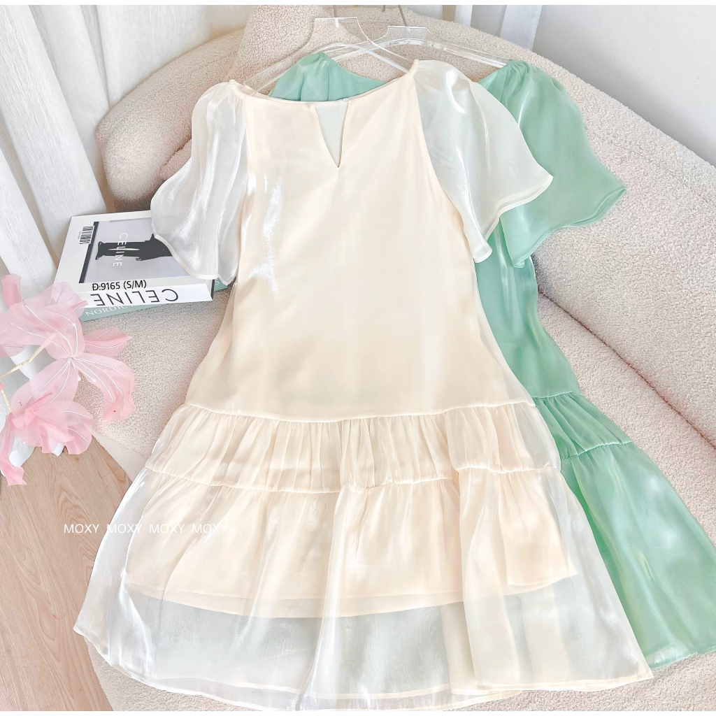 SP009165-Đầm tơ xòe